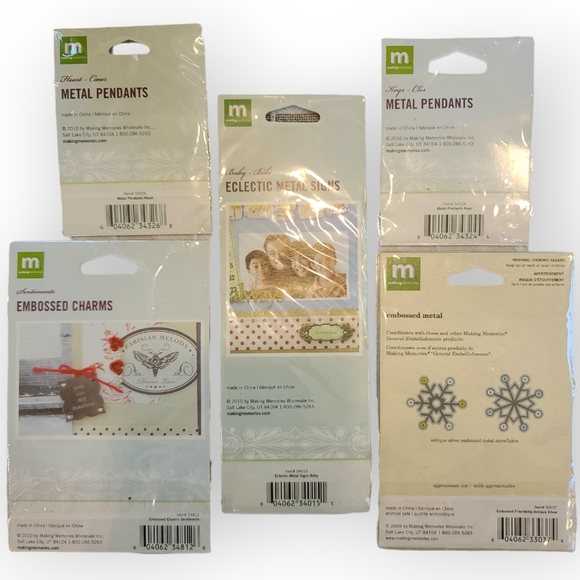 Making Memories Embossed Metal Pendants, Signs, and Charms | Crafting materials - Picture 2 of 13